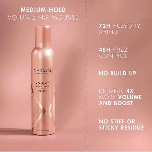 Nexxus Volume Medium Hold Mousse - Picture 4 of 12